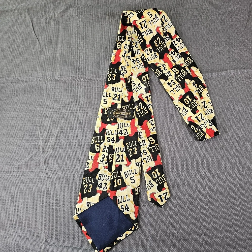 Duomo Milano  Silk Bulls Jersey‎ Print Necktie 56